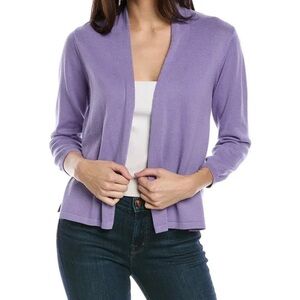 Purple Cardigan Sweater, V-Neck